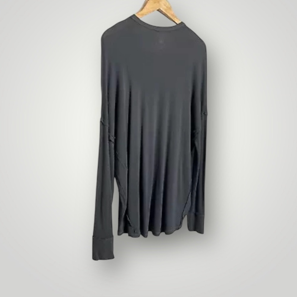 Show Me Your Mumu Mellow Size Medium Shirt Long Sleeve Waffle Knit Oversized Fit - Picture 5 of 8